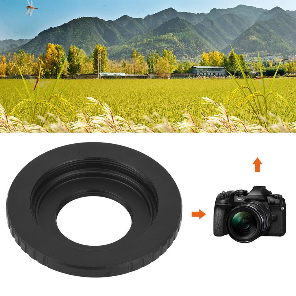 Metal Manual Focus Lens Adapter Ring for M42 Screw C Mount Lens to Fit for M4 3 Camera