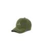 Snow Peak Oiled Cap SPTL-AC-26SU907, Olive, One Size. Unisex wax-coated cap for durable, water-resistant outdoor wear.