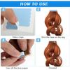 240Pcs Tape for Hair Extensions, 1.58 X 0.32 Inch Human Replacement Tape for Hair Extensions, Double Sided Hair Extension Tape Strips Adhesive Wig