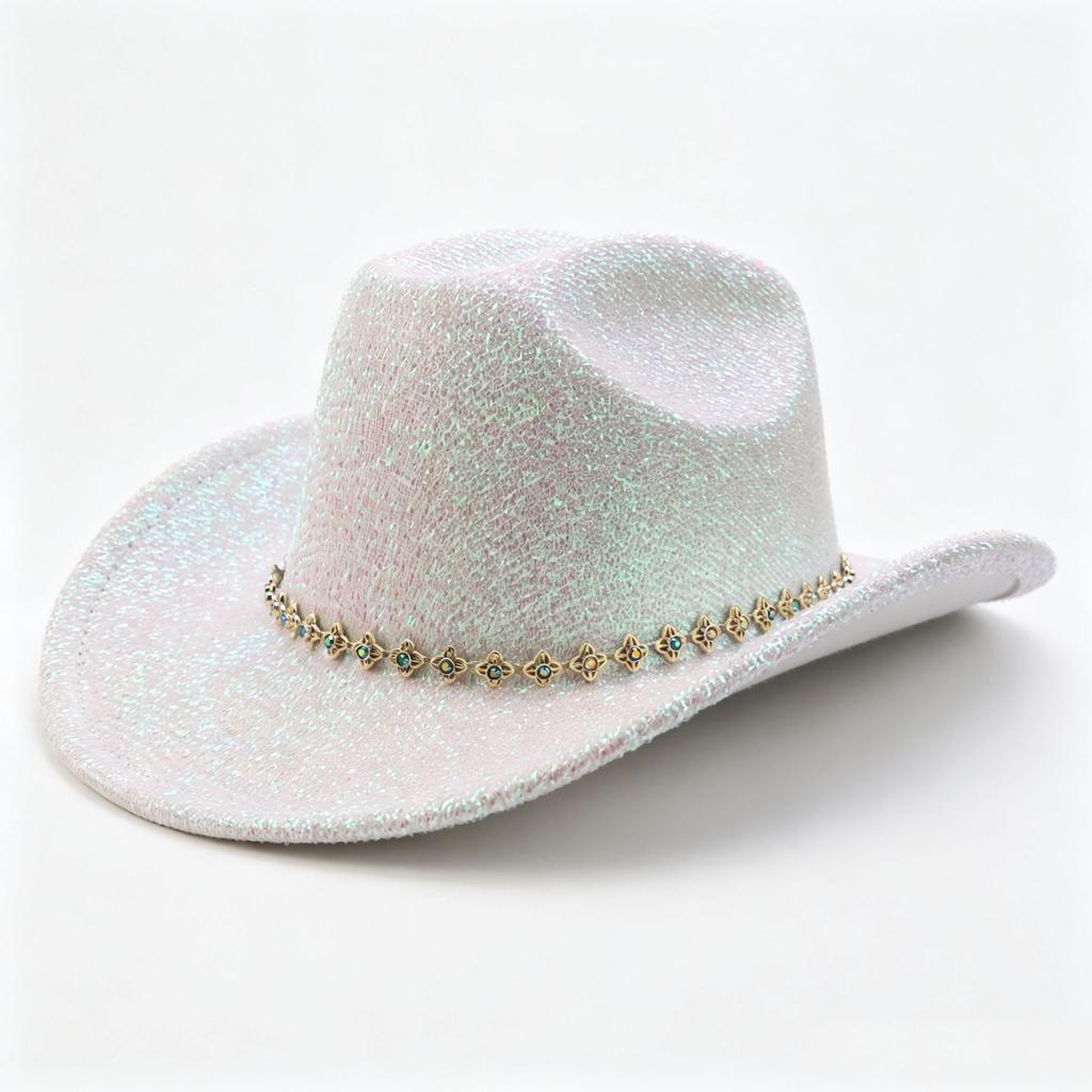 New western cowboy hat sunscreen sunshade beach hat big brim men's and women's party top hat