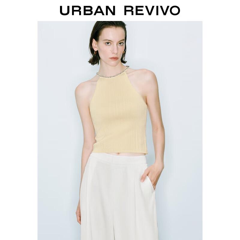 

UR Современный вязаный топ без рукавов со стразами S