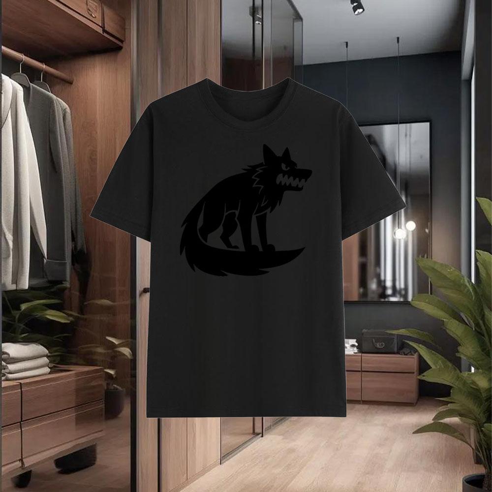 New 100% Premium Cotton T - Shirt with a Refined "Wolf King" Print   Superior Summer Loose- Fit  Breathability and Comfort