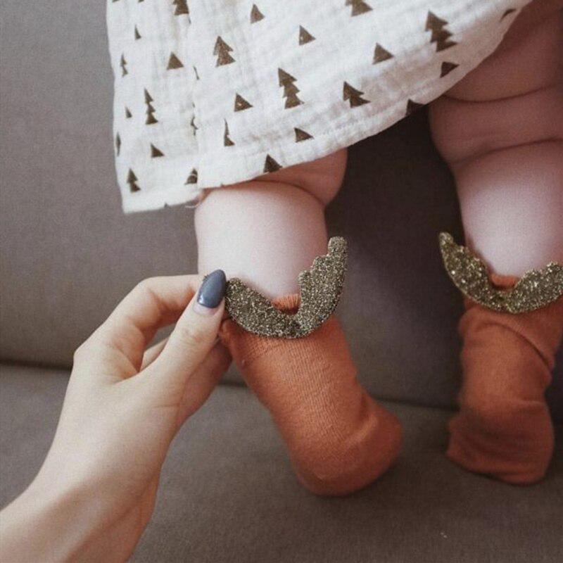 Kevadsuvi imikute sokid armsad tiivad puuvillased sokid vastsündinud tüdrukutele poistele väikelastele sokid beebiriided aksessuaarid