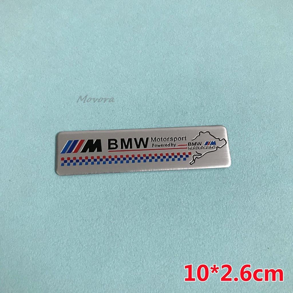 VYOJ1 New 3D Aluminum Car Styling Stickers Body Trunk Decoration For BMW M Power Performance E90 E91 E92 E93 X1 X3 X5 X6 M3 M5 F18 E63