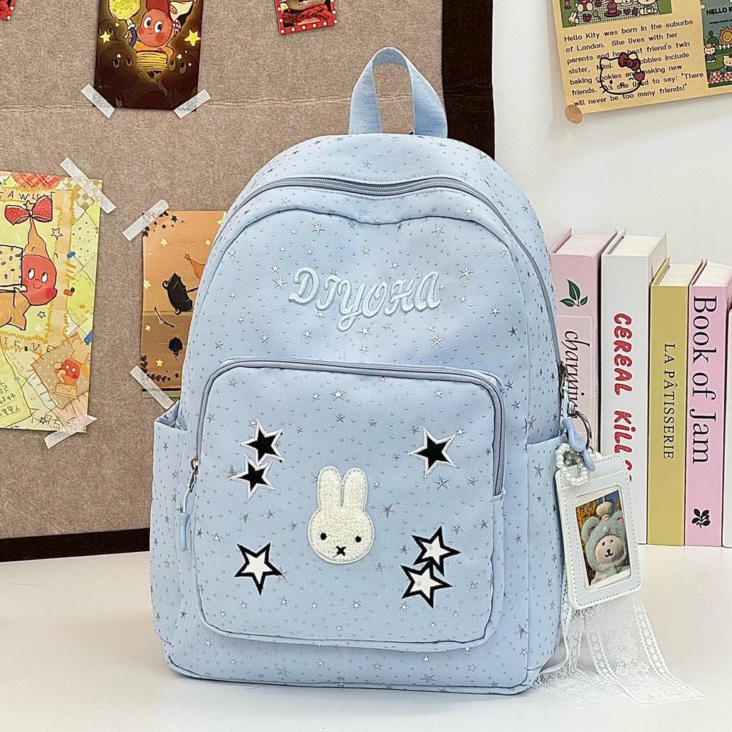 New Cute INS Cartoon Star, Girls' Backpack for Middle and High School Students, Korean Style Niche Student Commuter Backpack