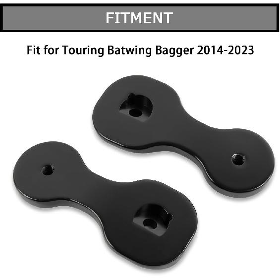 

PSLER Motorcycle Spare Mirror Bracket Adapter Rear View Mirror Brackets Adapter Mirror Relocation Kit Mirror Relocator Mirror Mount for Touring