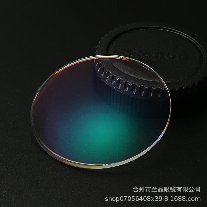 Lens 1.61 Non-spherical Anti-blue Light Green Film Resin Lens Myopic Presbyopic Astigmatism Film