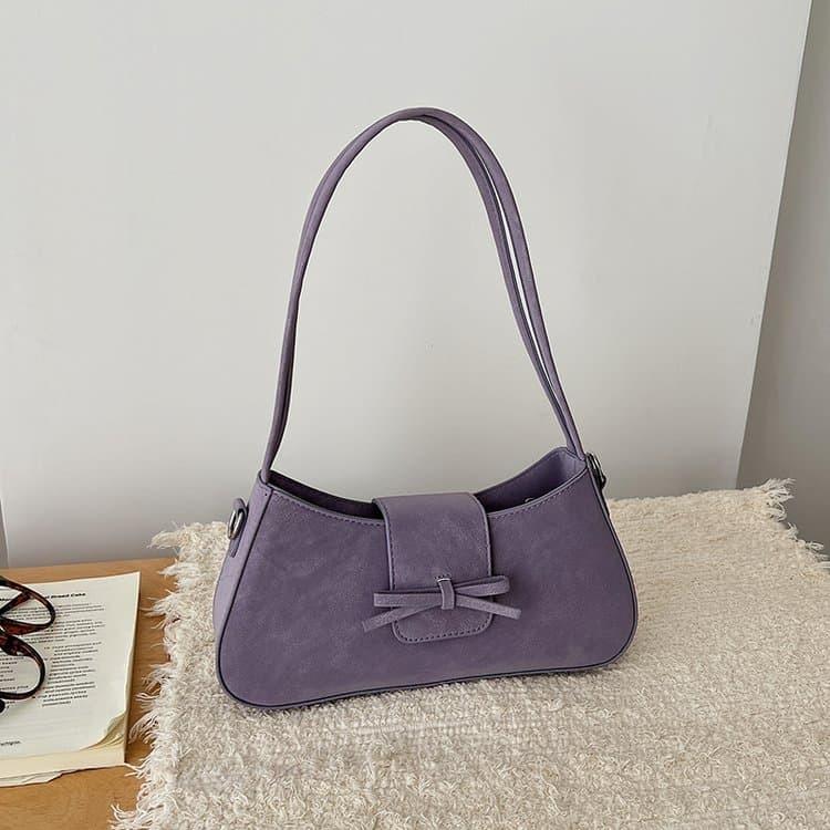 Bow decoration armpit bag women's one-shoulder crossbody bag