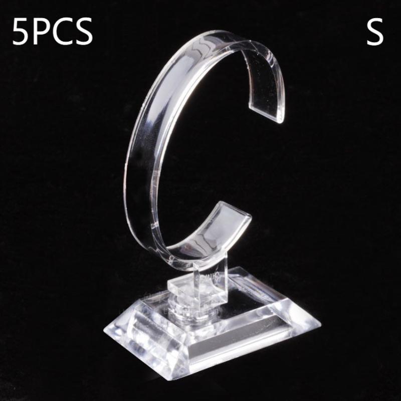 5 Pcs Transparent Watch Display Stand Clear Bracket Lightweight Bracelet Display Prop for Product Photography Props S