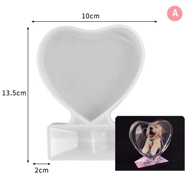 

Квадратная фоторамка в форме сердца с любовью, эпоксидная форма для декоративной силиконовой смолы своими руками as the picture