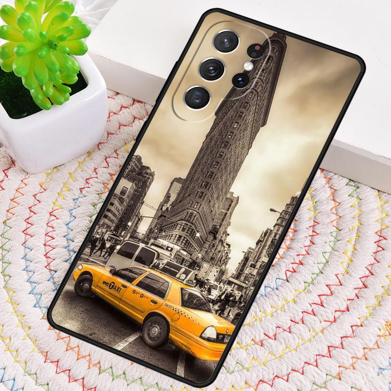 NEW YORK AMERICAN CITY Silicone Phone Case For Samsung Galaxy note 10 pro S26 S25 S24 S23 S22 S21 Plus S25Ultra Capa Cover