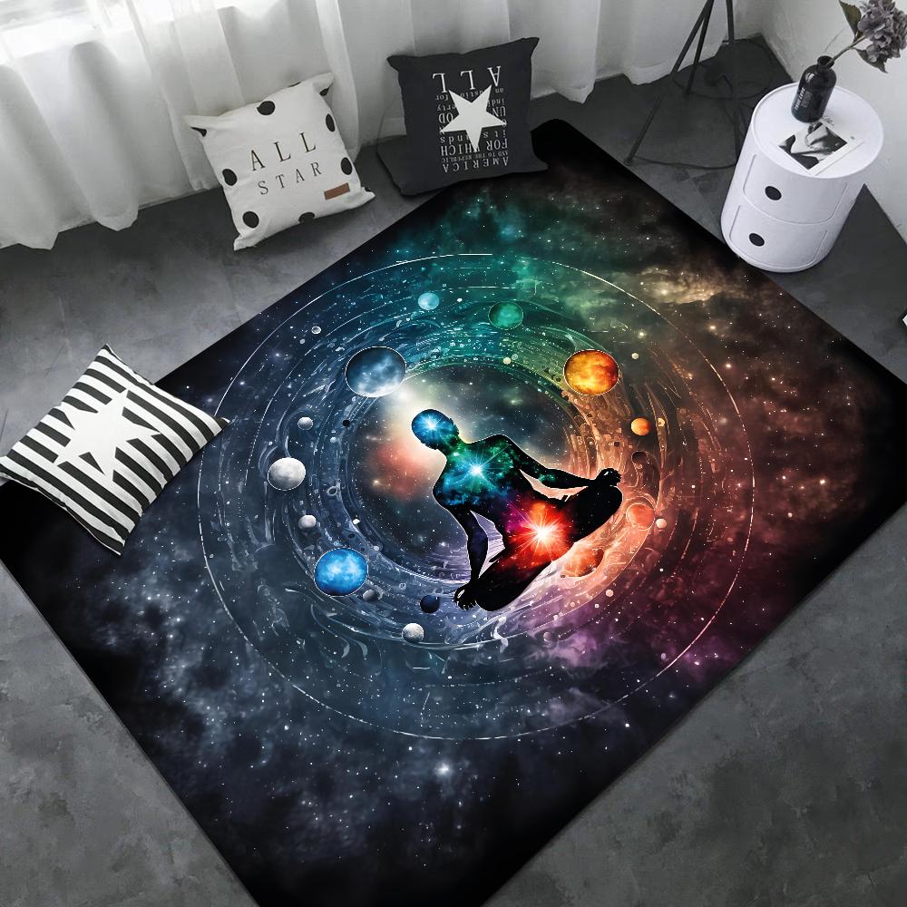 Rainbow 7 Chakra Mandala Bohemia Yoga Door Mat Washable Non-Slip Living Room Sofa Chairs Area Mat Kitchen Welcome Doormat