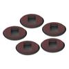5Pcs Felt Caster Cups Bottom Furniture Pads for Hardwood Floors Sliders Prevent Scratches Brown
