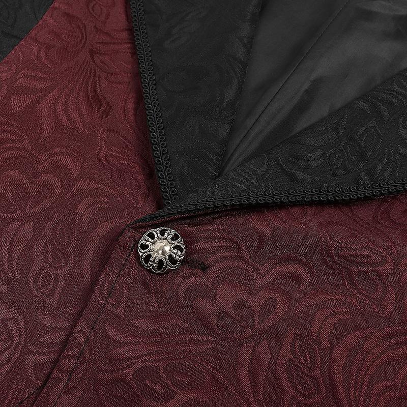 Men Casual Vest Halloween Jacket Costume Sleeveless Lapel Gentleman Party