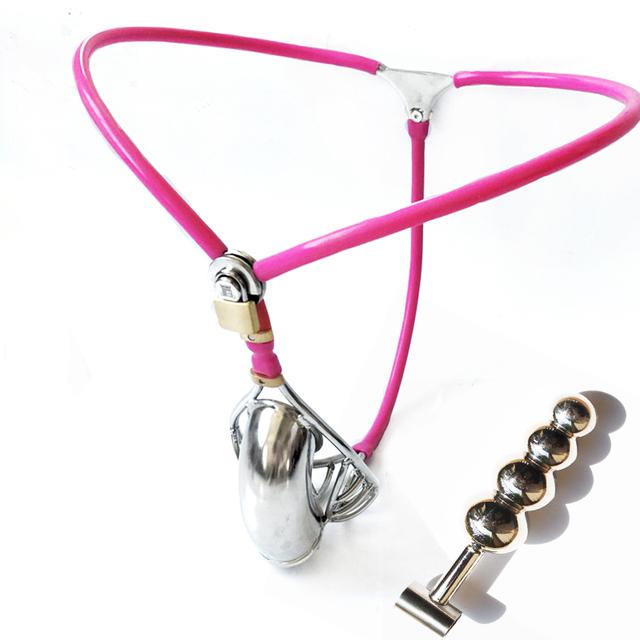 Männlicher Keuschheitsgürtel und Stopper, Hohlkäfig, Bondage, unsichtbares Unterhosengerät, abschließbares Penis-Rückhaltegerät, Sex für Männer, Schwule