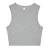 Bella + Canvas Womens/Ladies Heather Micro-Rib Crop T-Shirt