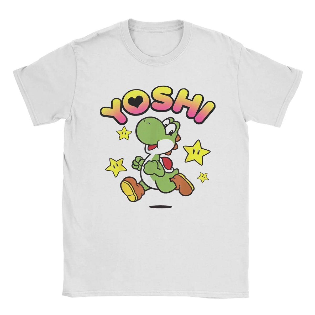 

Miniso Super Mario Yoshi Toad Later Hater T Shirts Men Women Cotton Funny TShirts Round Neck Game Anime Tee Shirt Clothing Gift 2XL