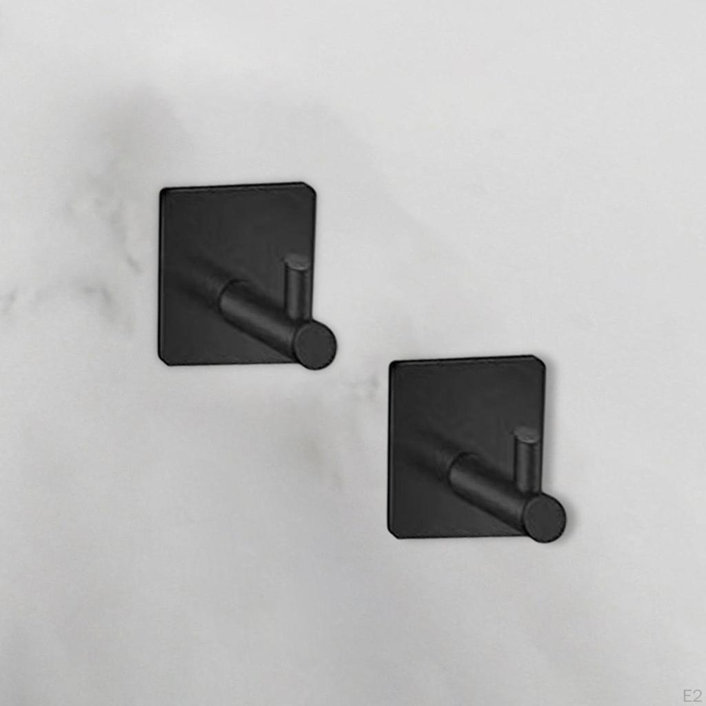 Brushed Bathroom Accessories Kit Towel Rack Hooks Holder Heavy Duty -Piece Modern Style for