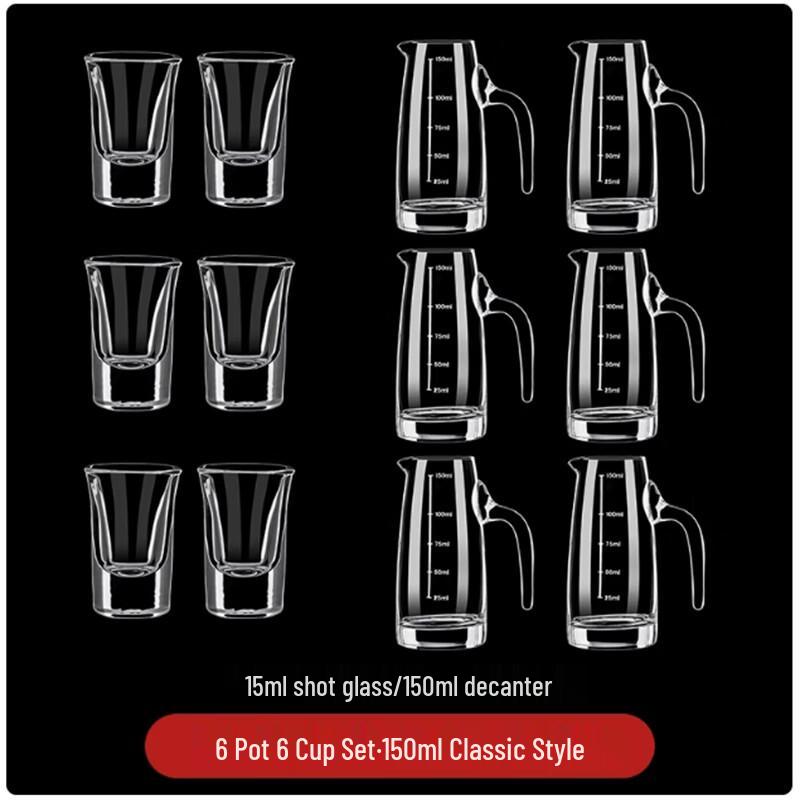 Langxi Glass Baijiu Decanter and Cup Set