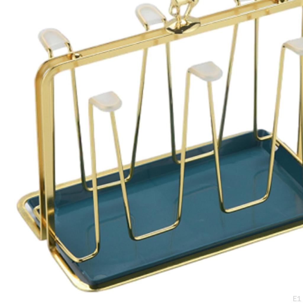 Bottle Drying Holder Cup Cookware Draining Organizer Rack Glass Drain Tray for