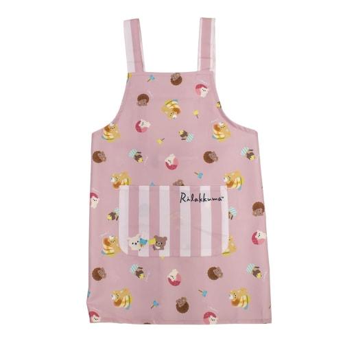 

Salonge Apron for Children, Rilakkuma Transfer, H-Shaped, Pink, 150cm