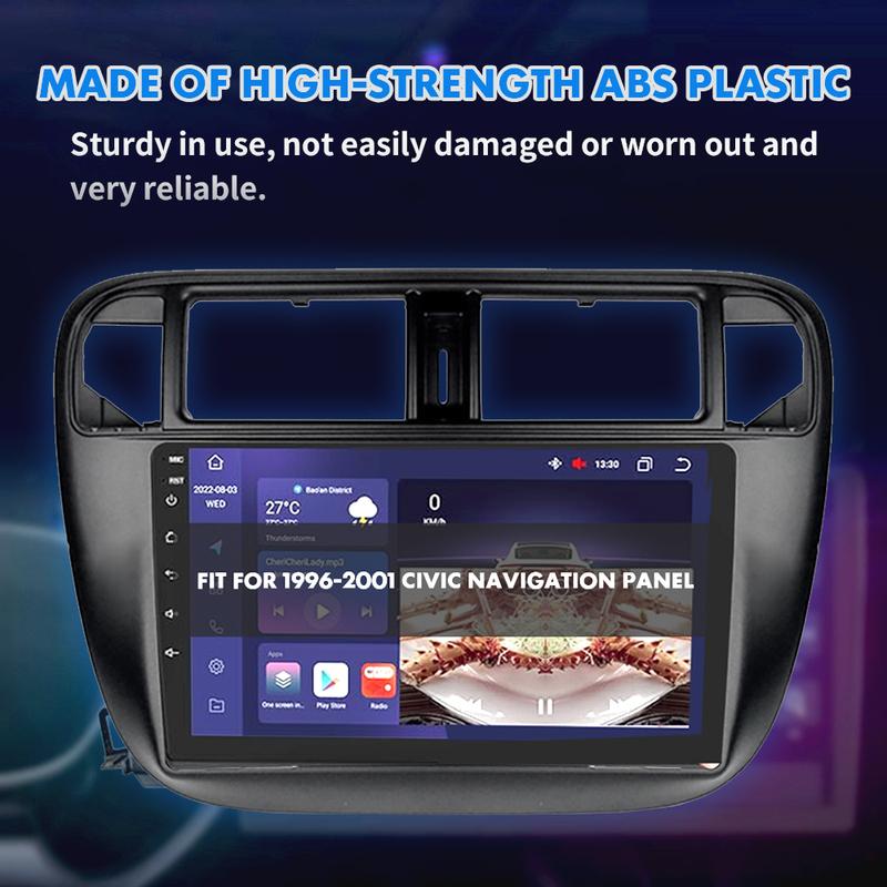 9Inch  Car Radio Stereo Fascia Frame Panel Black For Honda Civic EJ/EK/EM 1996-2001