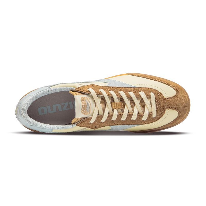 Mizuno CT 01 Unisex Low Top Retro Skate Shoes Tan Yellow D1GH262707