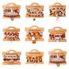 New Creative Pumpkin Skull Ghost Spider Bracelets Set for Women Handmade Polymer Clay Beads Stackable Bracelet Halloween Jewelry