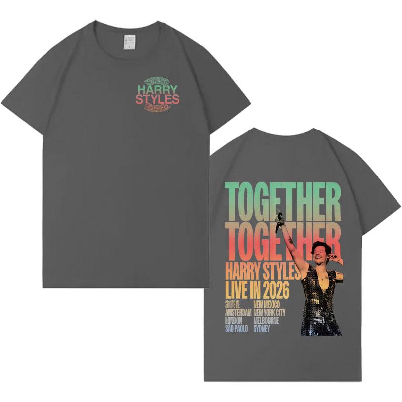 2026 Chanteur Harry Styles T-shirts Graphiques Tendance Album Esthétique Coton T-shirt Hommes Femmes Décontracté Oversize T-shirt Cadeau Fans