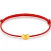Pure Gold 999 Zodiac Red String Bracelet with Luck Beads for Baby's Full Moon or New Year