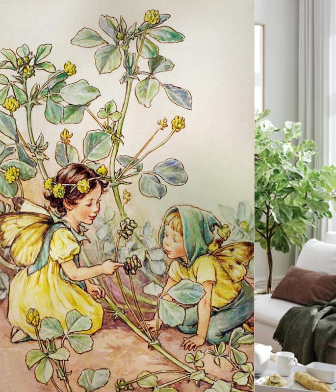 

Stained Glass Window Film Flower Fairy Decorative Static Cling Privacy Film Custom Size for Kitchen Bathroom Bedroom Door Home (as the picture,40X60cm)