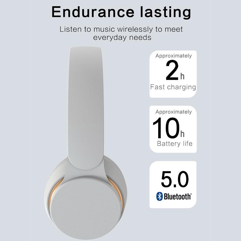 Wireless Headphones Foldable Adjustable HIFI Stereo Bluetooth+TF Play+3.5mm AUX 3 Modes Heavy Bass Headsets Game Music Earphone
