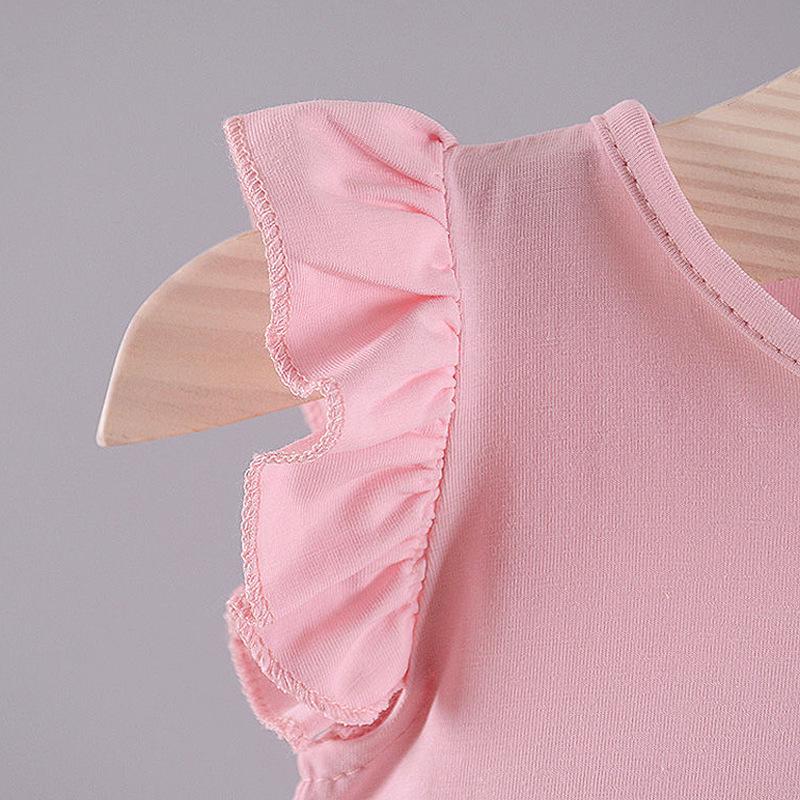 Girls' Short Sleeve Puff Stitch Princess Dress Buy cheaply on Joom
