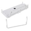 Extendable Shower Shelf Liftable Shower Organizer Rack Holder with Towel Bar for Bathroom