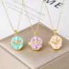 4 Colors Enamel Angel Opening and Closing Album Box Necklace Pet Photo Frame Necklace Women's Art Retro Collar Chain