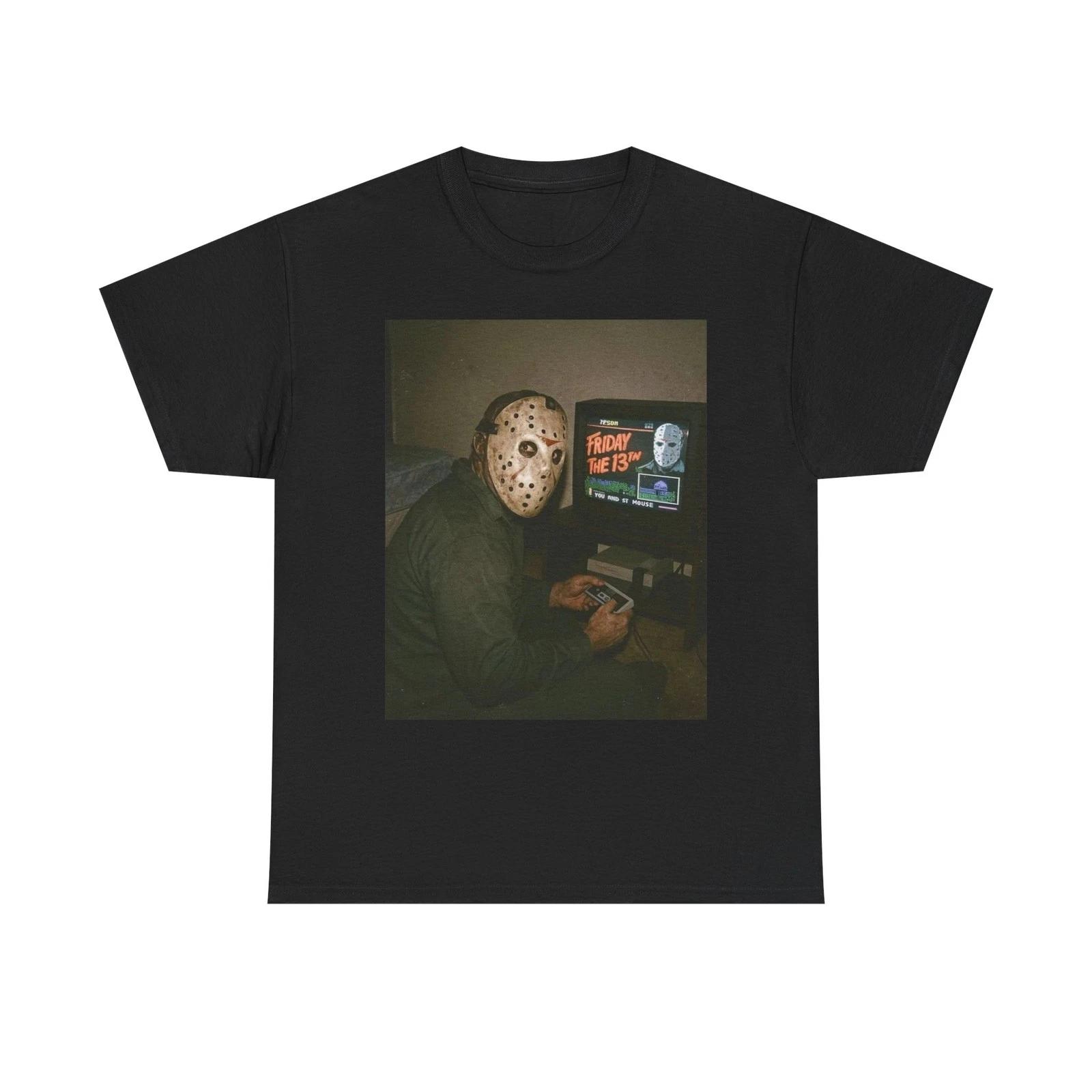 Friday The 13th Funny Vintage Graphic T Shirt Unisex Heavy Cotton Tee Gift New XL
