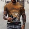 Men's Animal Cow 3D T Shirt Short Sleeve T shirt 3D Print Crew Neck Shirt Exaggerated Designer Party Holiday