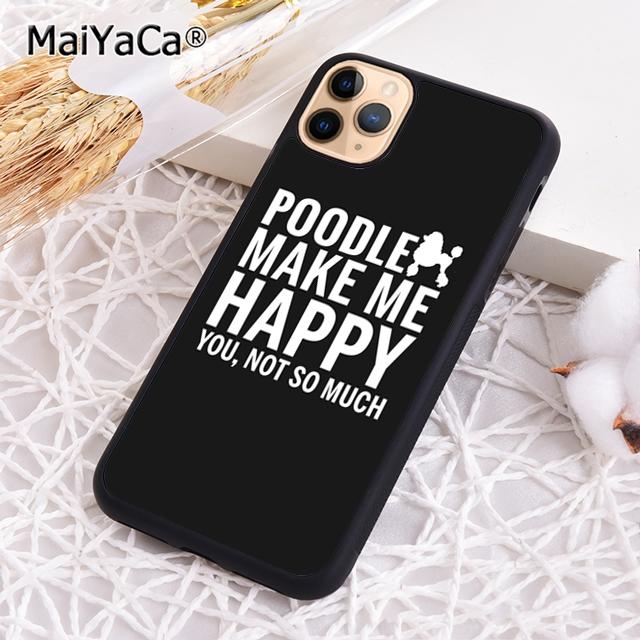 MaiYaCa Funny Poodle Dog Lovers Phone Case Cover For iPhone 17 Air 16 16e 15 Plus 11 12 13 14 Pro Max Coque