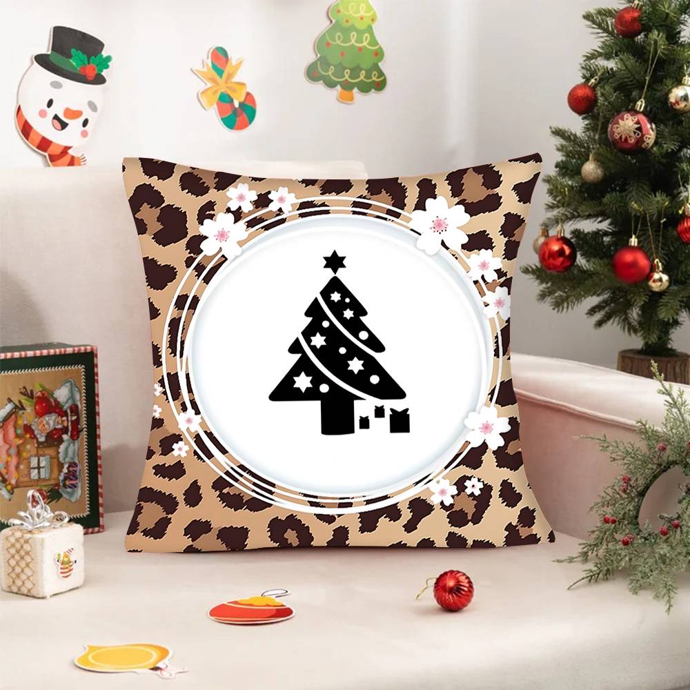 1PC Fashion Leopard Print Pillow Case Square  Bedroom Sofa Leisure Comfort Cushion Car Home Decoration