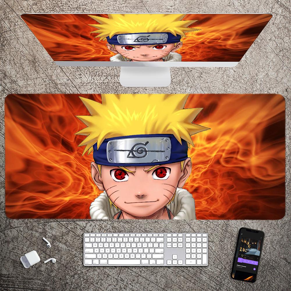 Anime Mousepad Large Gaming Mouse Pad Lockedge Thickened Computer Keyboard Table Desk Mat Nnaruto Shippuden