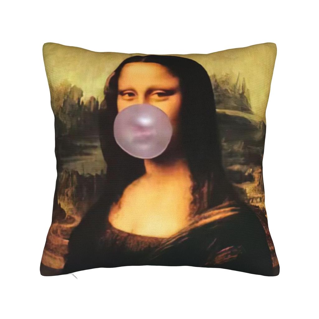 Pillow Cover Mona Lisa Mountain View Morden Pillow Case For Couch Sofa Bedroom Pillowcases