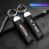 4S Händler Auto Emblem Schlüsselanhänger Kalbsleder Auto Schlüsselanhänger Für MINI One Cooper JCW Countryman Clubman Cabrio Paceman Coupe WORKS rdxzk11