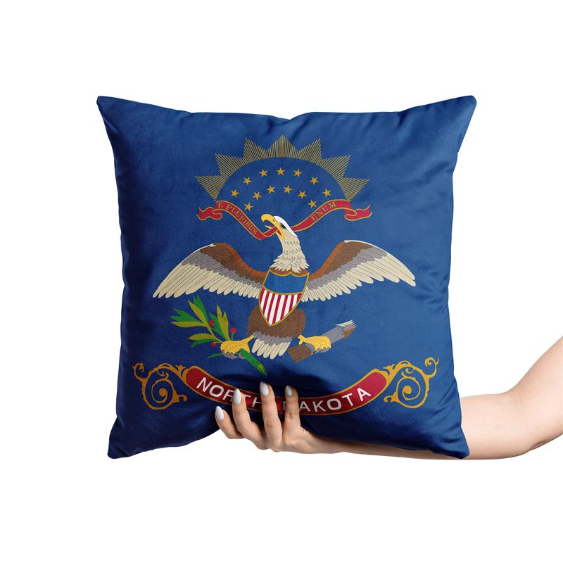 Aertemisi 18'' X 18'' North Dakota Square Throw Pillow Cushion Covers Cases Pillowcases For Sofa 45Cm X 45Cm