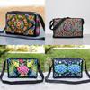 Traditional Chinese Embroidered Crossbody Bag With Floral Patterns For Daily Use
