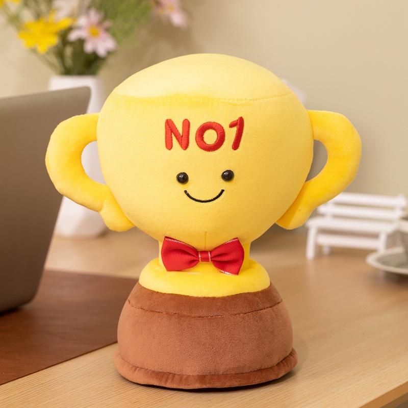 Cute Trophy Doll Plush Toy Funny Elementary School Certificate Pillow