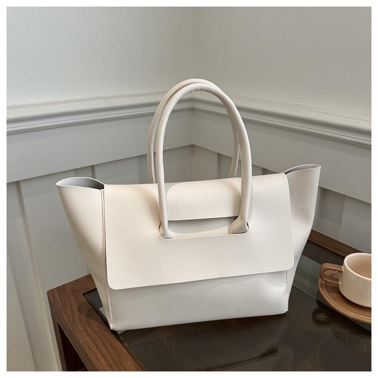 Korean Style 2024 Women's Large Capacity Textured Crossbody Handbag - Trendy Business Commute Tote