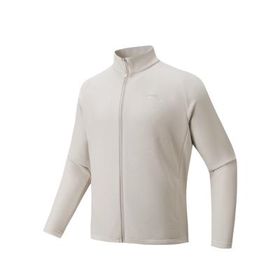 Giacca in Pile Fire Shell con Collo Alto Moda Casual Calda Fodera Termica Blocca Temperatura Giacca Unisex Grigio Melange 972616702-1