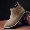 Bottes Chelsea en Cuir Tendance pour Homme Jeune: Baskets Montantes Respirantes en Daim pour un Usage Décontracté et Formel
