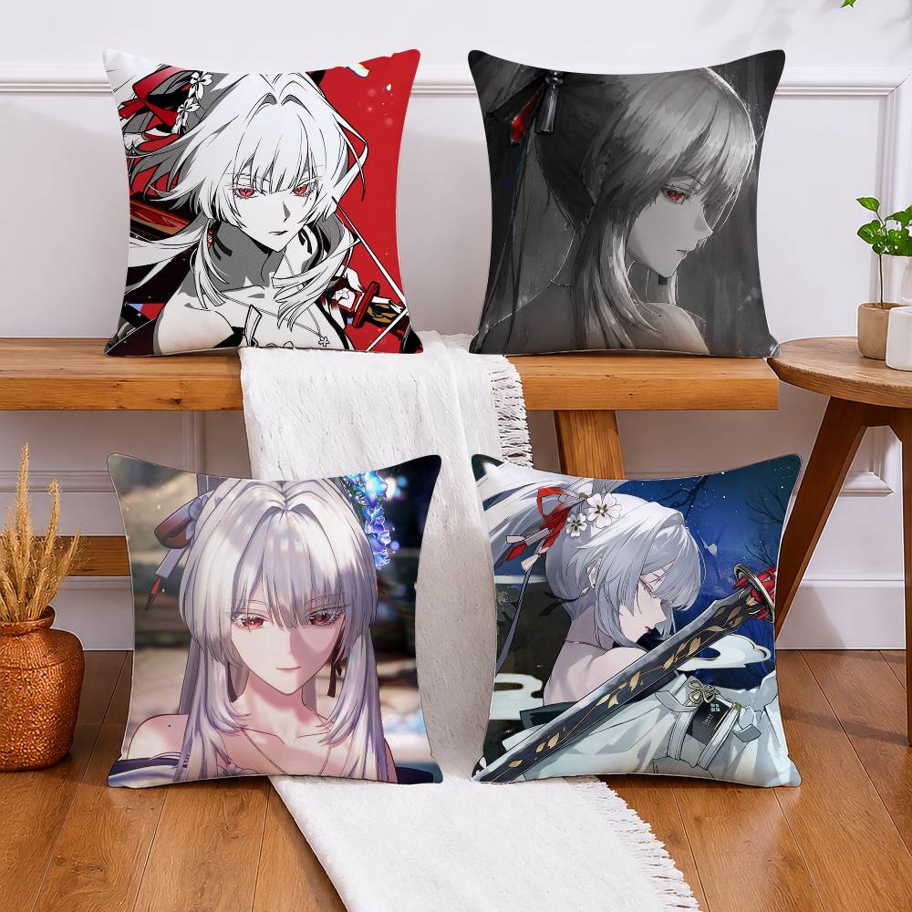 H-Hiyuki W-Wuthering W-Waves Pillow Case Pattern Printed Pillowcase For Living Room Sofa Cushion Cover