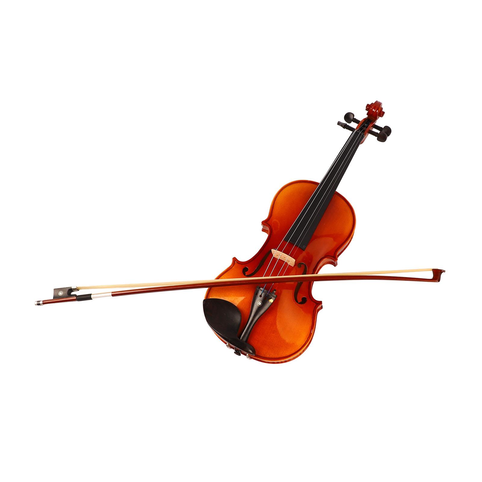 

Beginner Violin Set Handcrafted Retro Exquisite Tiger Pattern Spruce Panel Violin for Students Adult